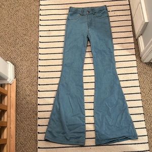 Blue Flare bottom Jeans Drdenim Jeansmakers